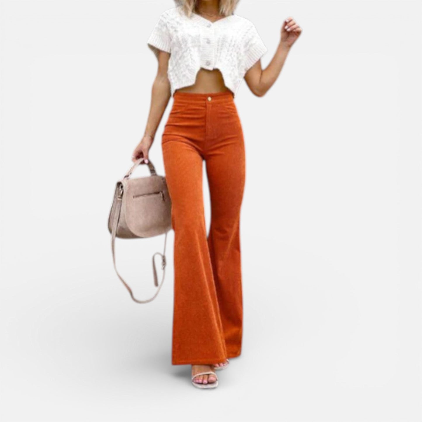 Women’s High-Waisted Flared Trousers
