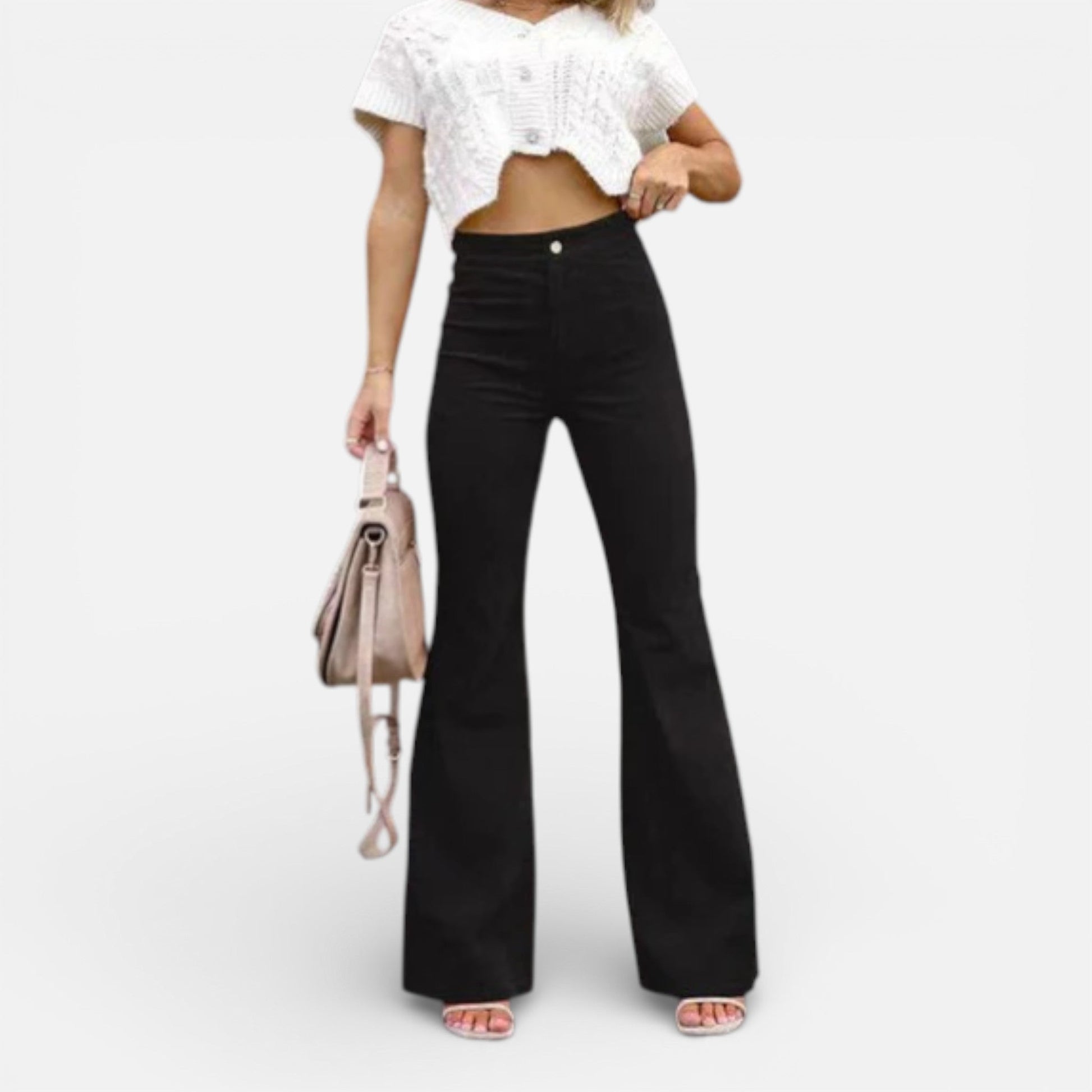 Women’s High-Waisted Flared Trousers