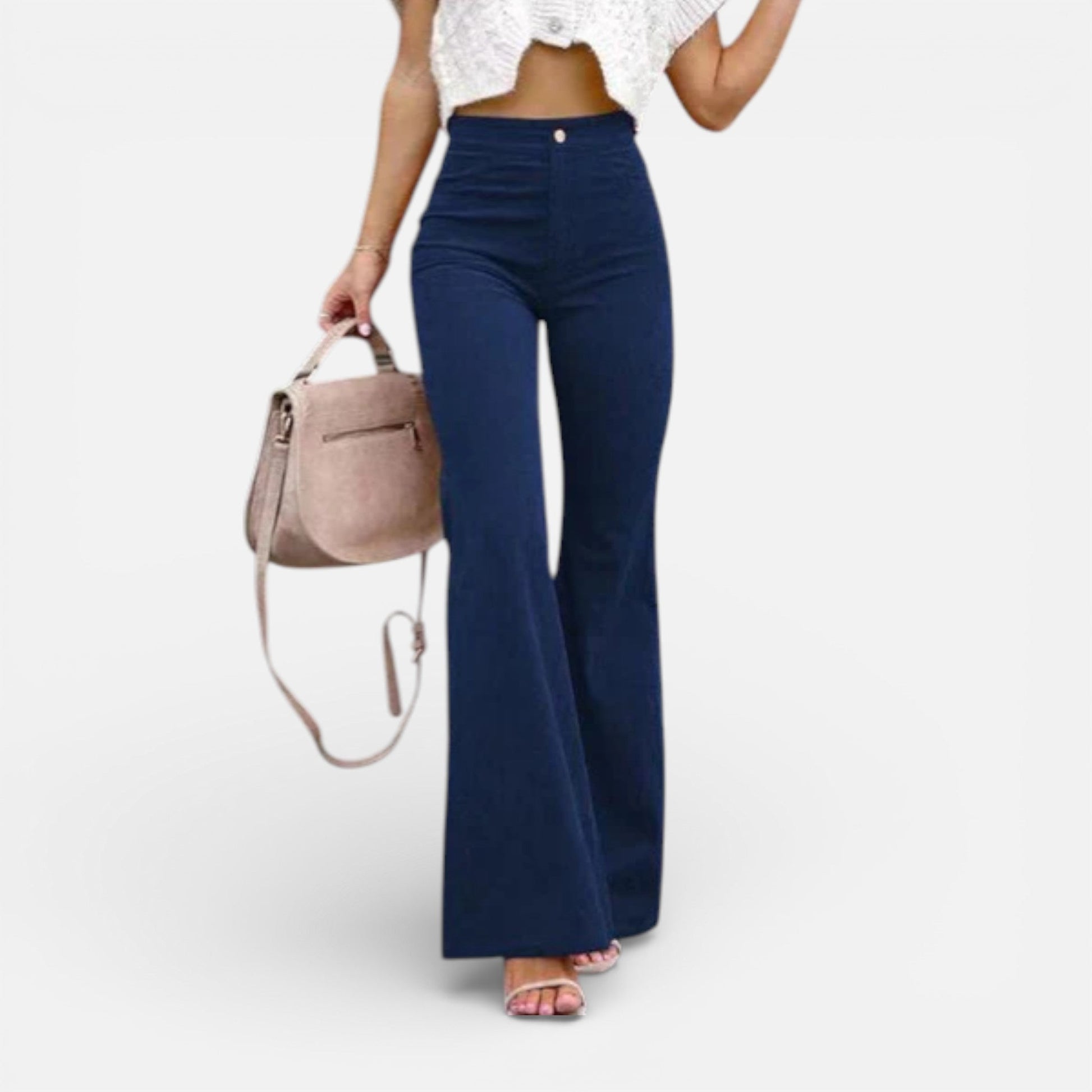 Women’s High-Waisted Flared Trousers