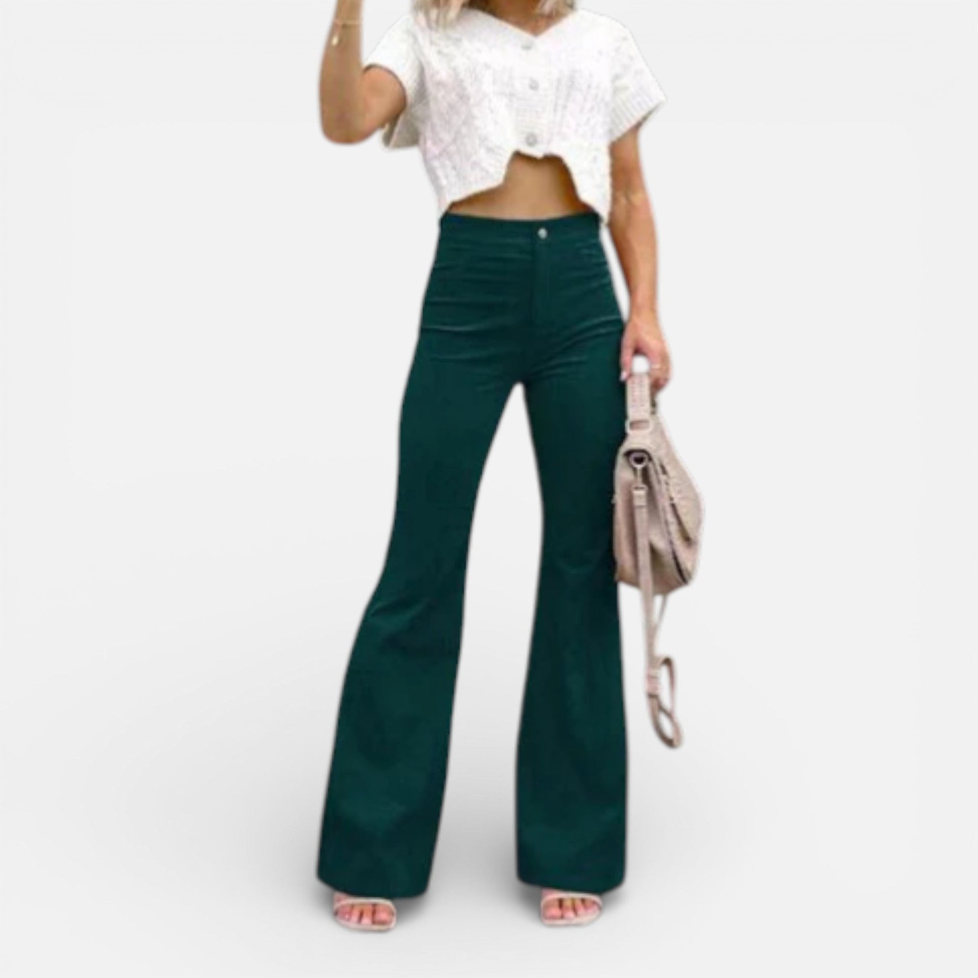 Women’s High-Waisted Flared Trousers