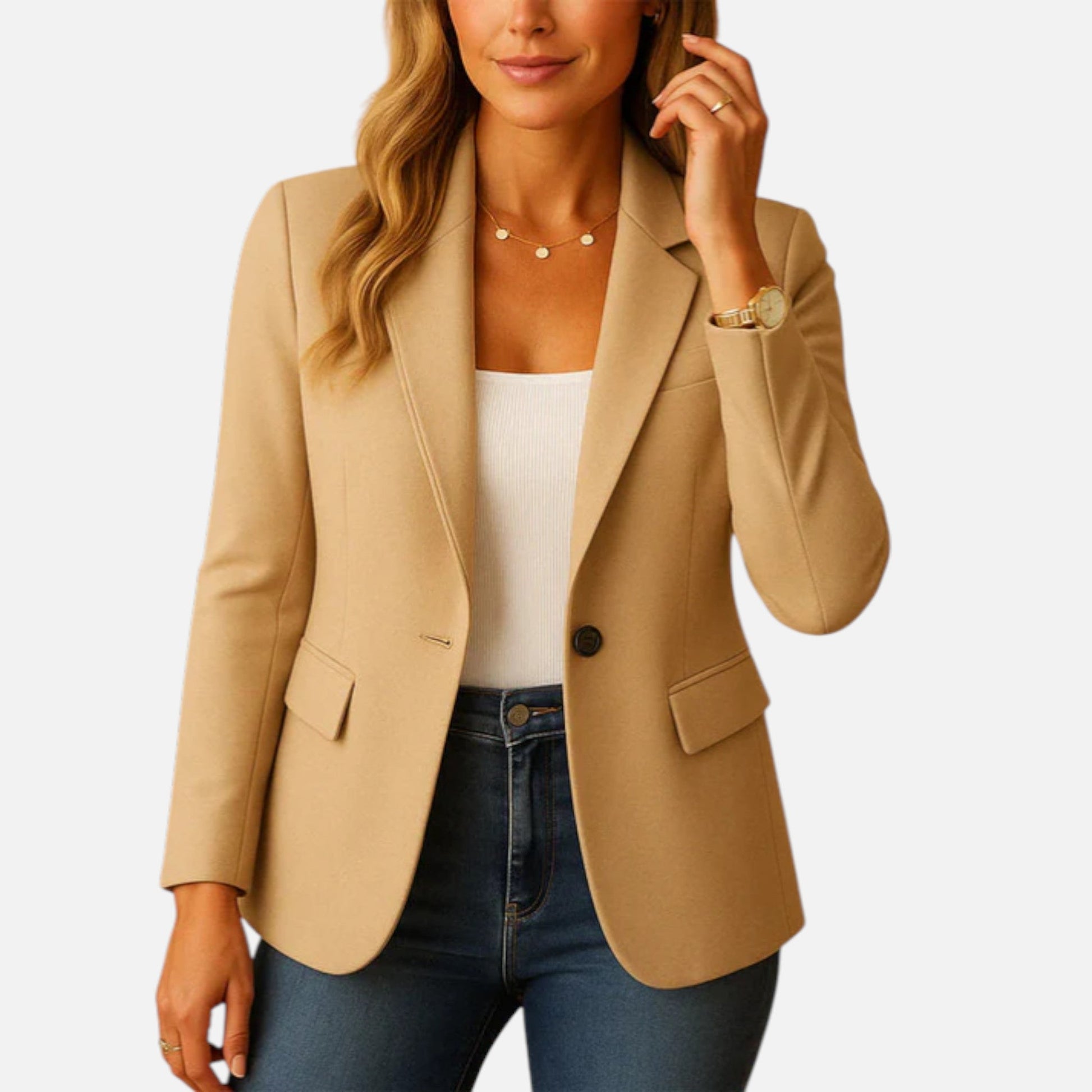 Women’s One-Button Tailored Blazer