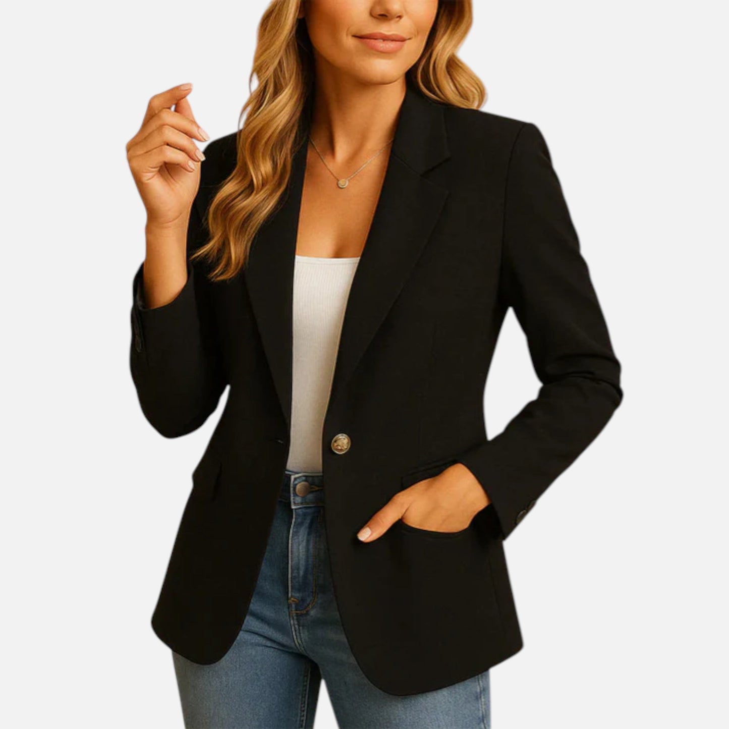 Women’s One-Button Tailored Blazer