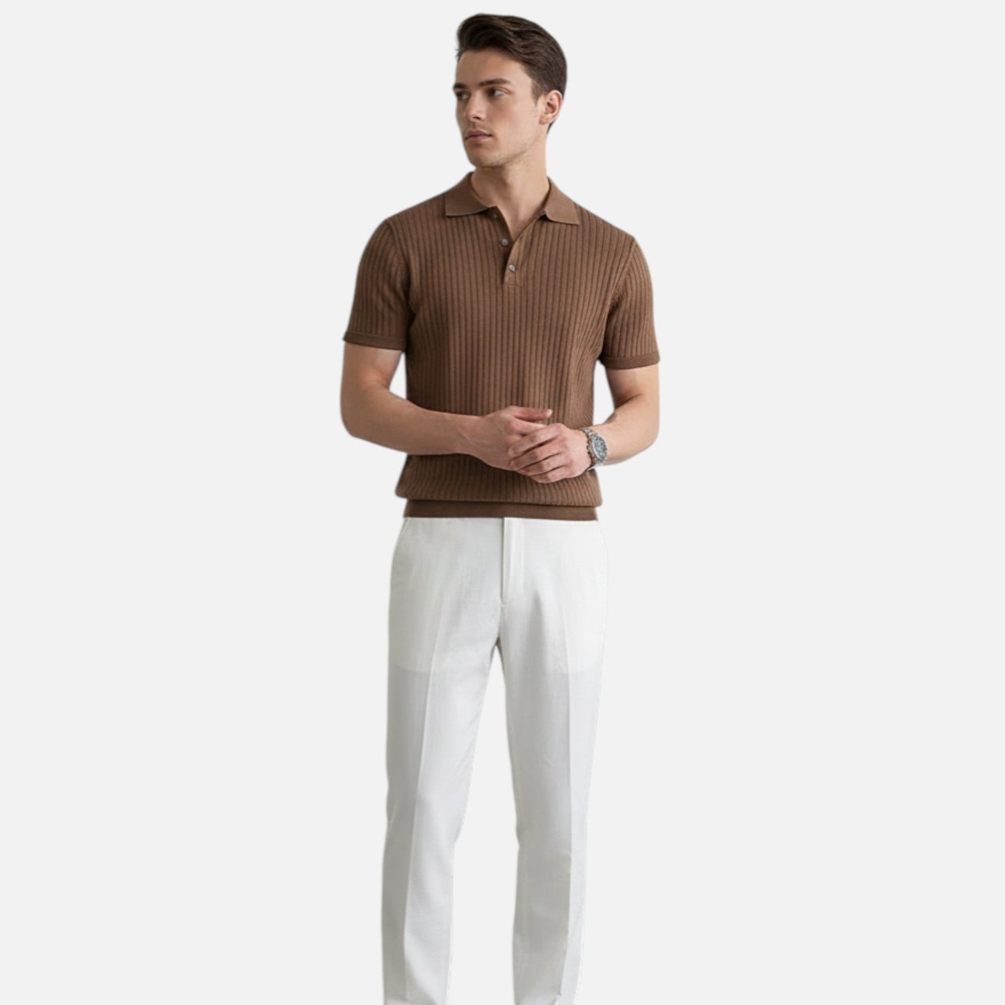 Men’s Textured Summer Polo