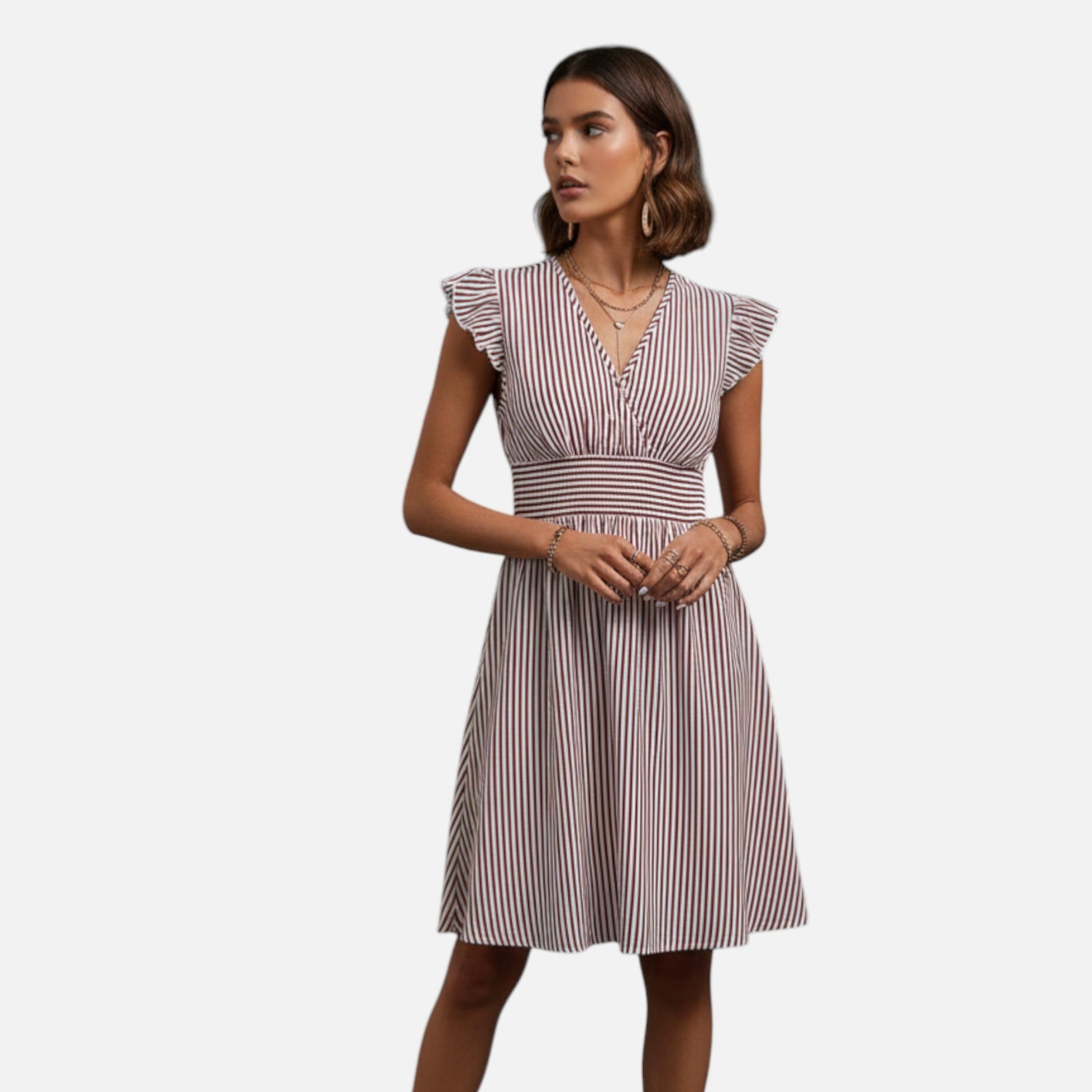 Women’s Elegant Stripe Mini Dress