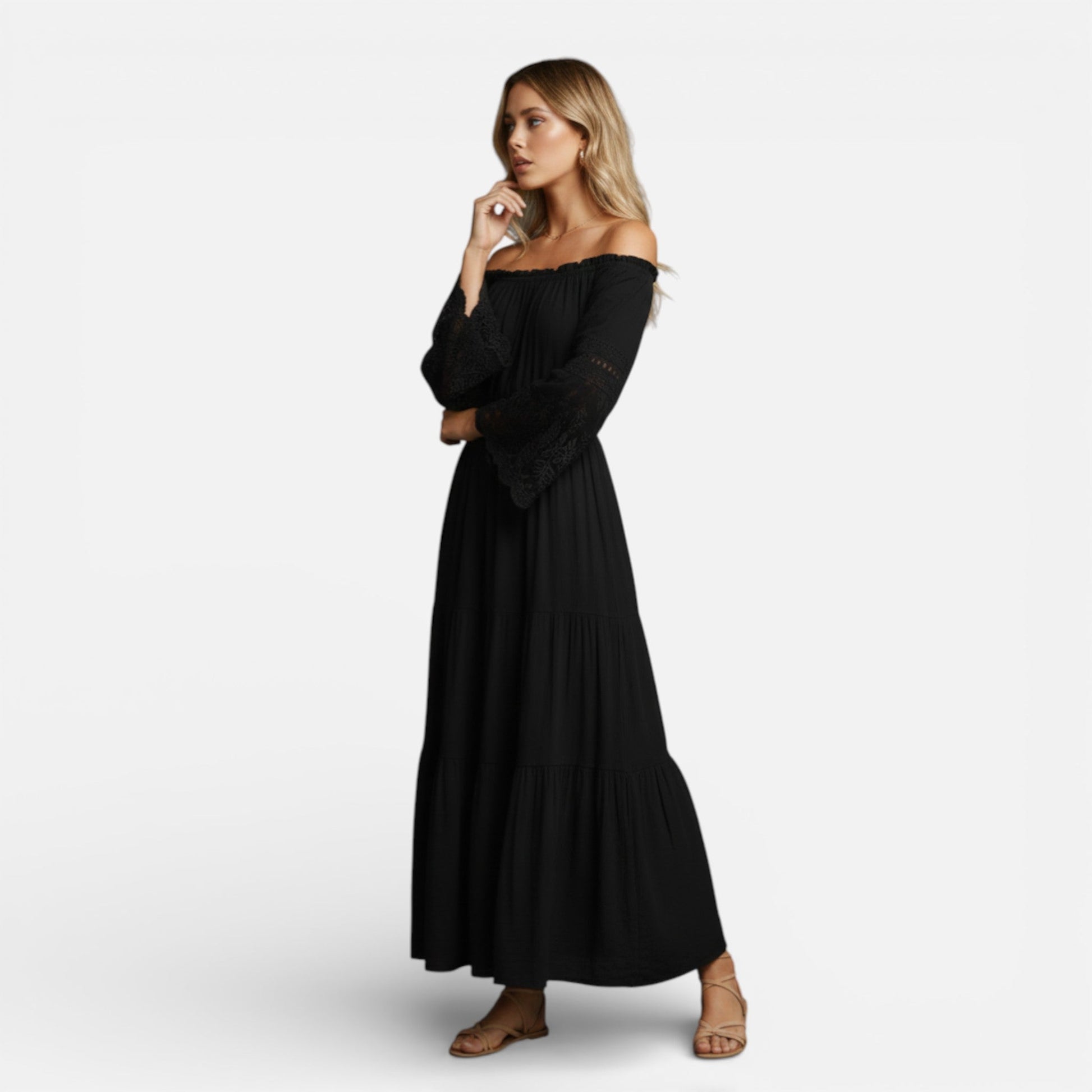 Women’s Boho Lace Maxi Dress
