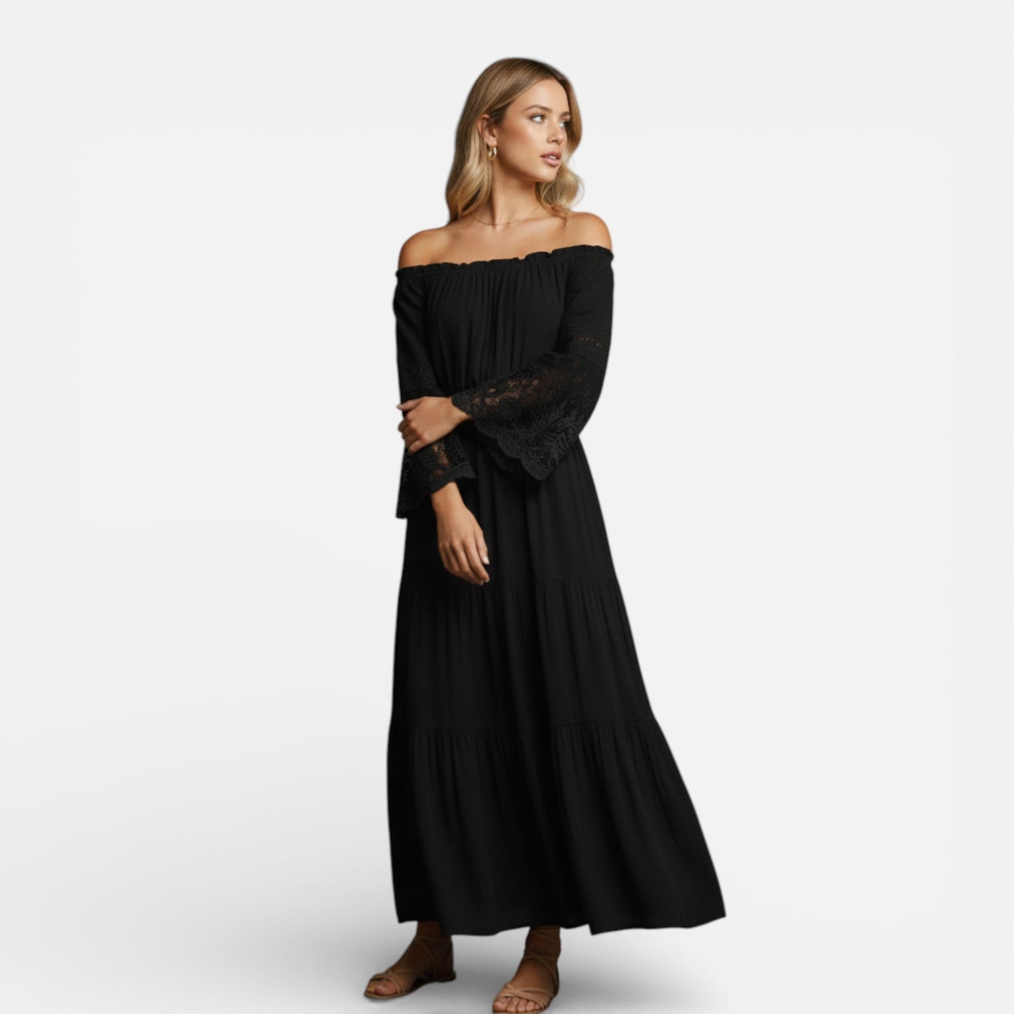 Women’s Boho Lace Maxi Dress