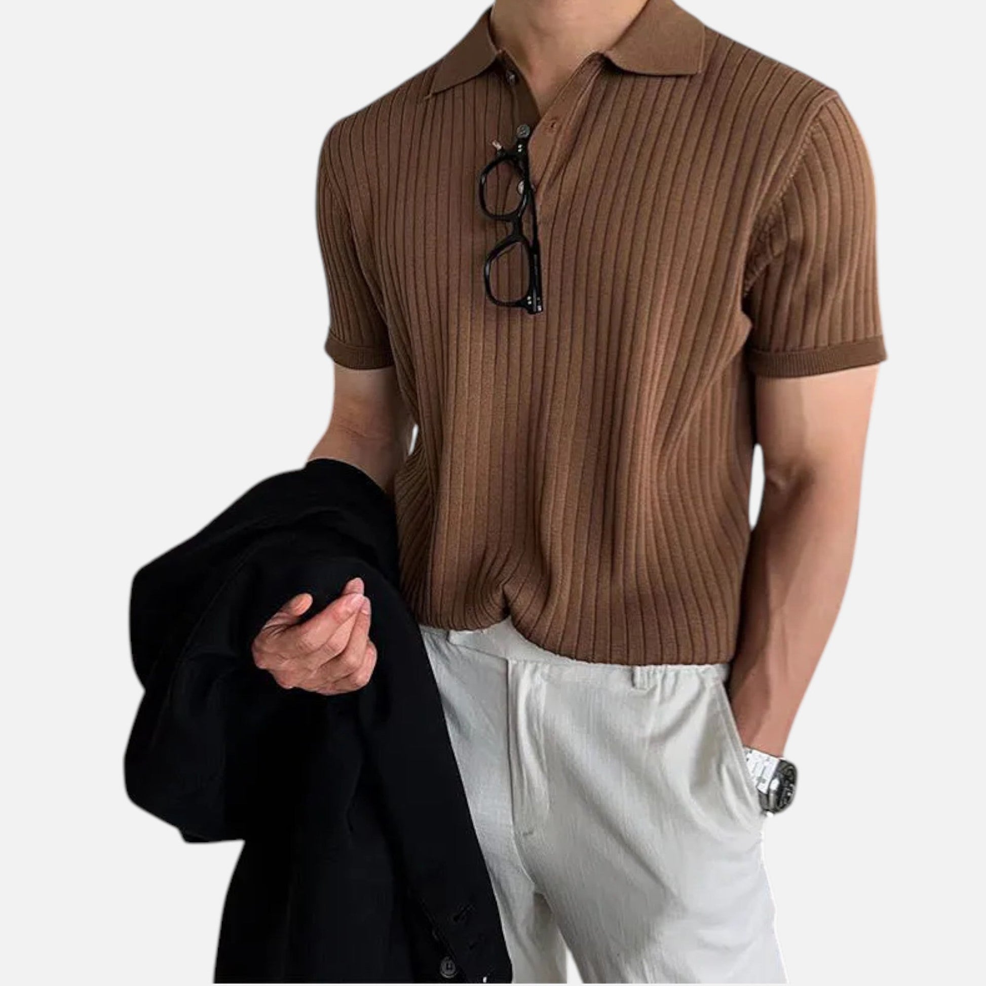 Men’s Textured Summer Polo