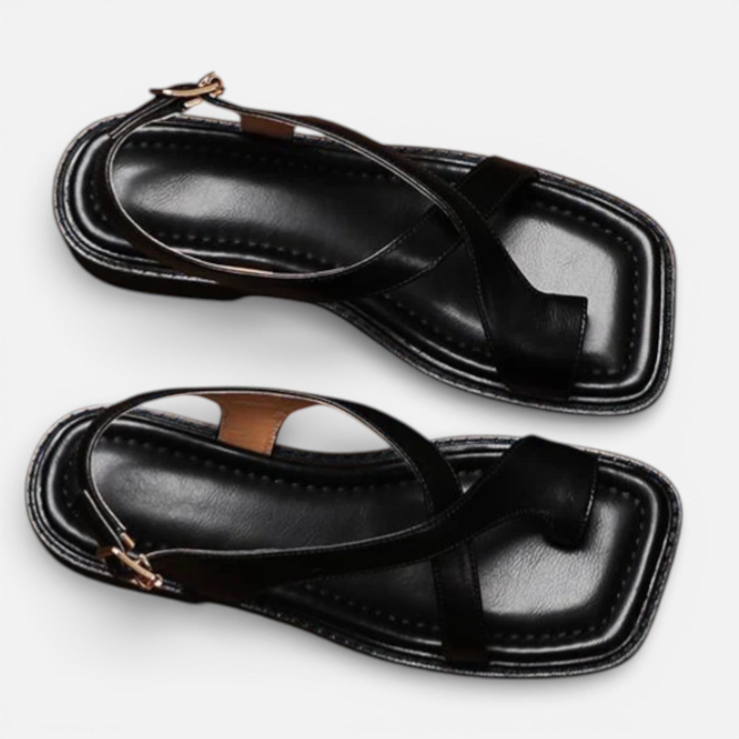 Women’s Cross-Strap Leather Sandals