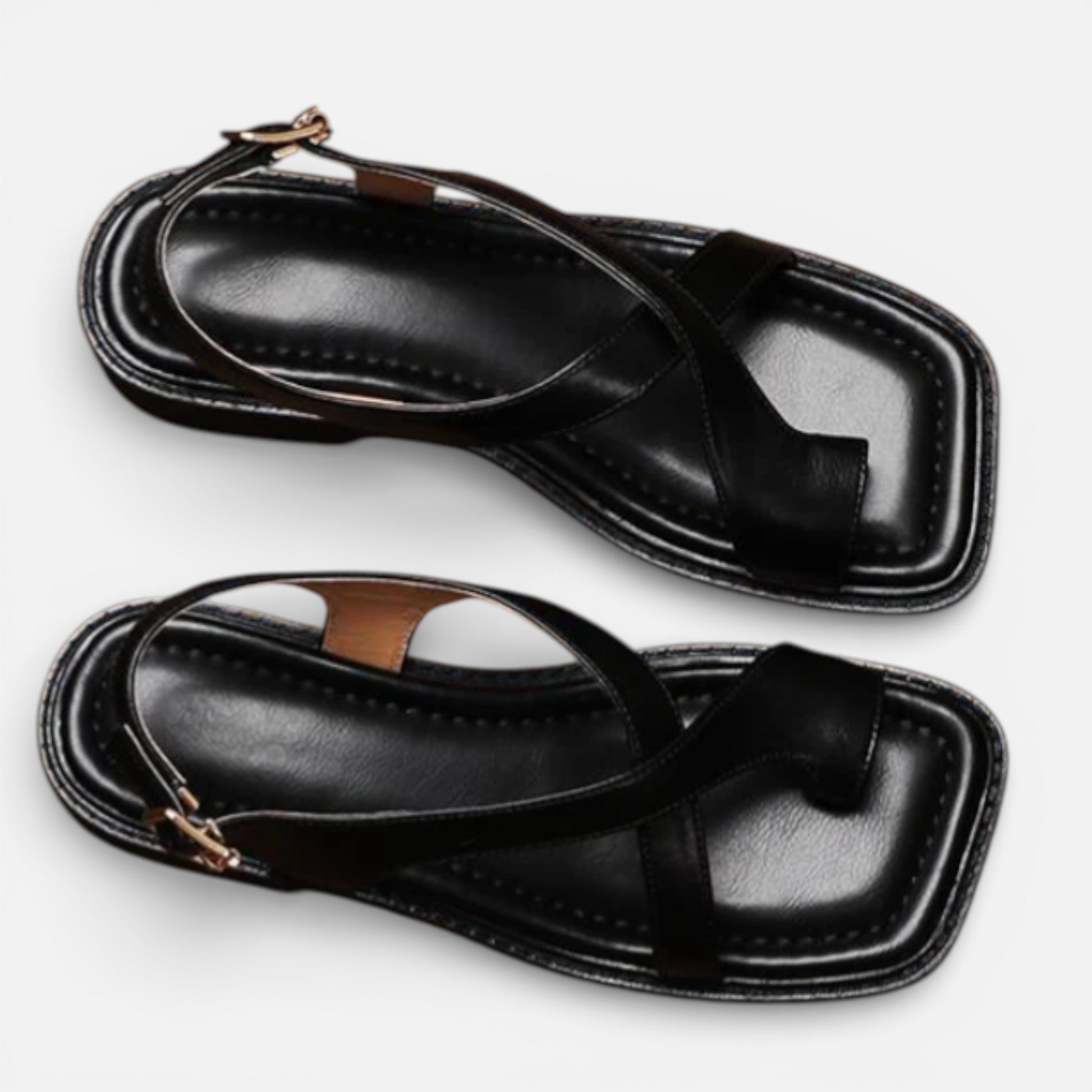 Women’s Cross-Strap Leather Sandals
