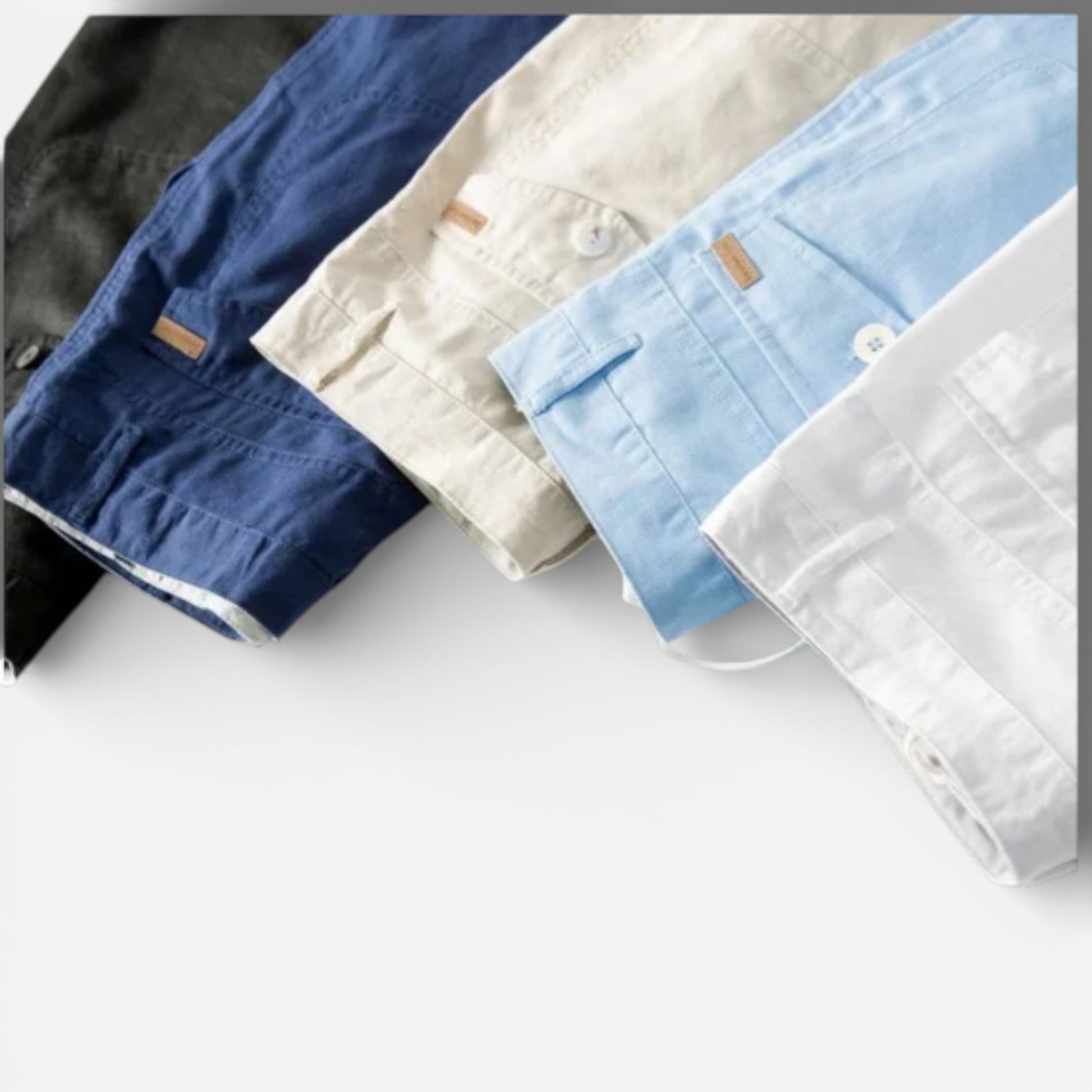 Men’s Cotton Linen Beach Shorts